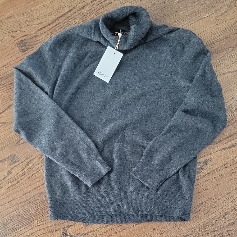 Quince 100% Mongolian Cashmere Turtleneck Sweater